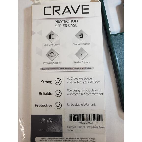Crave Slim Guard for Samsung Galaxy S22 Case, Shockproof Forest Green - Picture 10 of 11